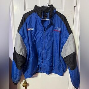 Blue and Black NASCAR Ford Racing Vintage Jacket